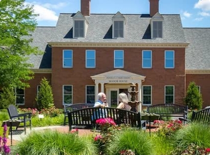 Exterior image of Berkeley Square senior living community building