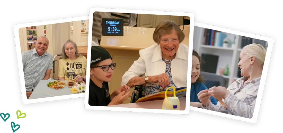 residents in memory care unit